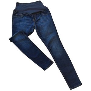 Old Navy Maternity Rockstar blue denim jeans EUC size 6